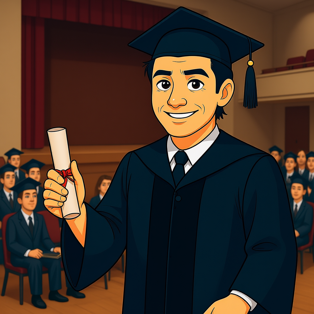 Studio Ghibli graduation illustration